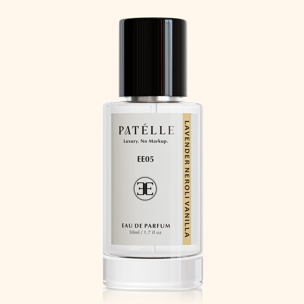 EE05 Lavender Neroli Vanilla by PATÉLLE — YSL Libre dupe for women, double lavender formula with ambergris EDP 25% oil