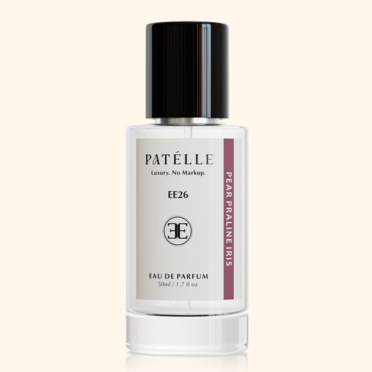 EE26 Pear Praline Iris by PATÉLLE — Shop La Vie Est Belle dupe for women, sweet gourmand EDP with 25% oil, Save 20%