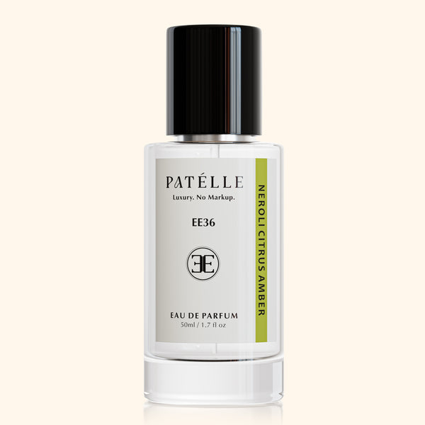 EE36 Neroli Citrus Amber by PATÉLLE — Tom Ford Neroli Portofino dupe unisex, 14 Mediterranean notes EDP 25% oil Save 24%