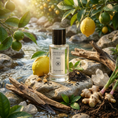 PATÉLLE Citron Tea Ambrox lifestyle — fresh citrus tea cologne for men, Louis Vuitton Imagination alternative