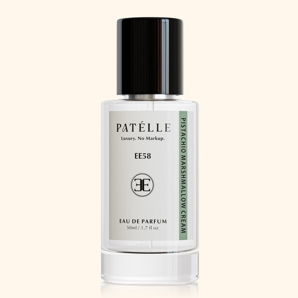 EE58 Pistachio Marshmallow Cream by PATÉLLE — Shop Kayali Pistachio Gelato 33 dupe, sweet nutty gourmand unisex EDP 25% oil